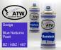 Preview: Dodge, Blue Notturno Pearl, BZ / NBZ / 487: 400ml Sprühdose + 400ml Klarlack - Set, von ATW Autoteile West.